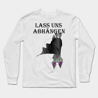 Hanging bat Funny design Long Sleeve T-Shirt